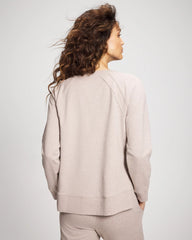 Essential Terry Crewneck Sweatshirt - HEATHER MINK | Soma Women