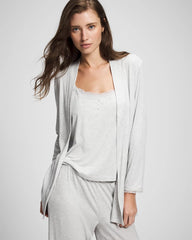 Pointelle Pajama Cardi - HEATHER FROST | Soma Women