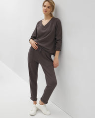 V-Neck Sweatshirt - GALAXY GRAY | Soma Women