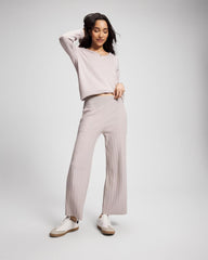 Premier Knit Rib Straight Leg Pant - GRAY GLASS | Soma Women