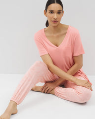 Short Sleeve Pajama Tunic Tee - PALOMA GLOW | Soma Women
