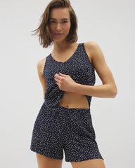 Pajama Shorts - DOT OBSESSED NAVY | Soma Women