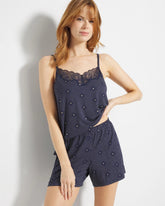 Pajama Shorts - SHINE ON DOT NAVY | Soma Women