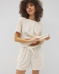 Jacquard Terry 5 Inch Short - PARCHMENT | Soma Women