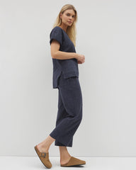 Wide Leg Crop Pant - HEATHER ECLIPSE | Soma Women
