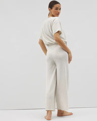 Sweater Wide-Leg Crop Pant - HEATHER CRYSTAL | Soma Women