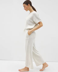 Sweater Wide-Leg Crop Pant - HEATHER CRYSTAL | Soma Women