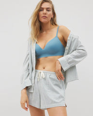 Printed Pajama Short - BLUE HEAVEN STRIPE | Soma Women