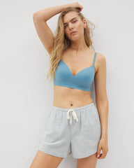 Printed Pajama Short - BLUE HEAVEN STRIPE | Soma Women