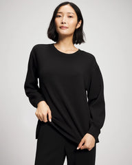 Modern Modal Crewneck Sweatshirt - BLACK | Soma Women