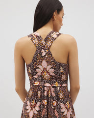Cross Back Strap Bra Dress - VIVID VINES FRENCH ROAST | Soma Women