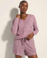 Pajama Short - HEATHER PINOT | Soma Women