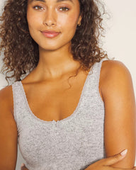 Cozyluxe Pajama Tank - BLACK AND WHITE CROSS DYE | Soma Women