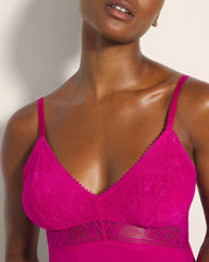 Soft Support Lace Chemise - PINK COSMO | Soma Women