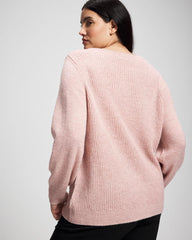 Shimmer Cable Knit Sweater - ADOBE ROSE | Soma Women