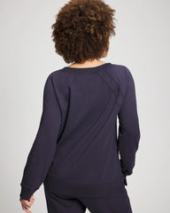 Essential Terry Crewneck Sweatshirt - DEEP INDIGO | Soma Women