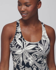 24/7 Racerback Bra Tank - PATTERNED PALMS BLACK | Soma Women