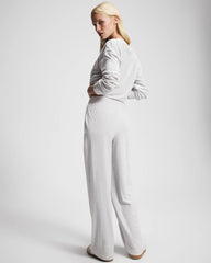 Velour Straight Leg Pants - VAPOR GRAY | Soma Women