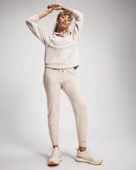 Ultrasoft Fleece Joggers - HEATHER SHELL | Soma Women