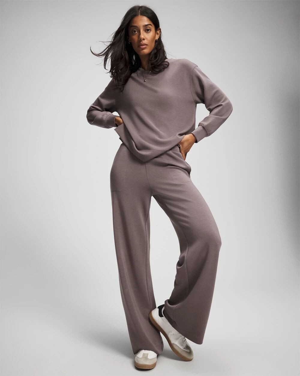Modern Modal Straight Leg Pant - DARK TAUPE | Soma Women