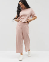 Wide Leg Crop Pant - HEATHER CLAY | Soma Women