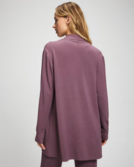 Ultrasoft Fleece Cardigan - PURPLE FLINT | Soma Women
