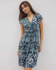 Twist Short Bra Dress - SHOW OFF PAISLEY NAVY | Soma Women