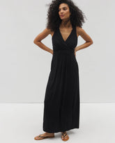 Isla Cross Back Maxi Bra Dress - BLACK | Soma Women