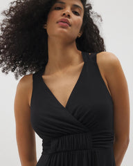 Isla Cross Back Maxi Bra Dress - BLACK | Soma Women
