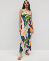 Retreat Maxi Bra Dress - FLIRTY FLORA DARK SEA | Soma Women