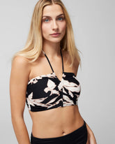 Halter Crop Top - LEAF IT BE BLACK MINI | Soma Women