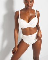 Ring Master Draped Underwire Swim Top - COCONUT WATER | Soma Women