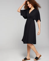 Flutter Sleeve Short Bra Dress - BLACK | Soma Women