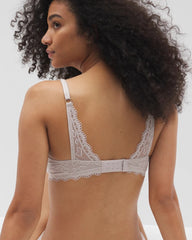 Push-Up Plunge Bra with Lace - GRAY GLASS | Soma Women