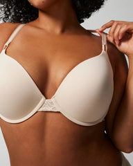Push-Up Plunge Bra with Lace - PALE SAND | Soma Women