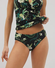 Ruched Side Bottom - TROPICAL TWIST BLACK | Soma Women