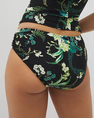 Ruched Side Bottom - TROPICAL TWIST BLACK | Soma Women