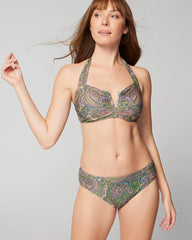 Ruched Bikini Bottom - ORNAMENTAL PAISLEY G LIME | Soma Women