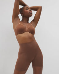 Mid-Level Shaping Seamless Shorts - CINNAMON LATTE | Soma Women