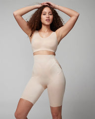 Mid-Level Shaping Vanishing Edge High-Waist Thigh Slimmer - PALE SAND | Soma Women