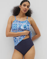 Beyond Control Sea Life High-Waist Swim Bottom - DARK NAVY | Soma Women