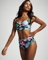 High-Waist Enbliss Bottom - LUSH TROPICAL BLACK | Soma Women