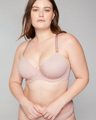 Perfect Coverage Convertible Bra with Lace back - ADOBE ROSE | Soma Women