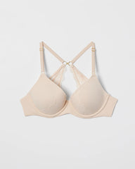 Perfect Coverage Convertible Bra with Lace back - PALE SAND | Soma Women