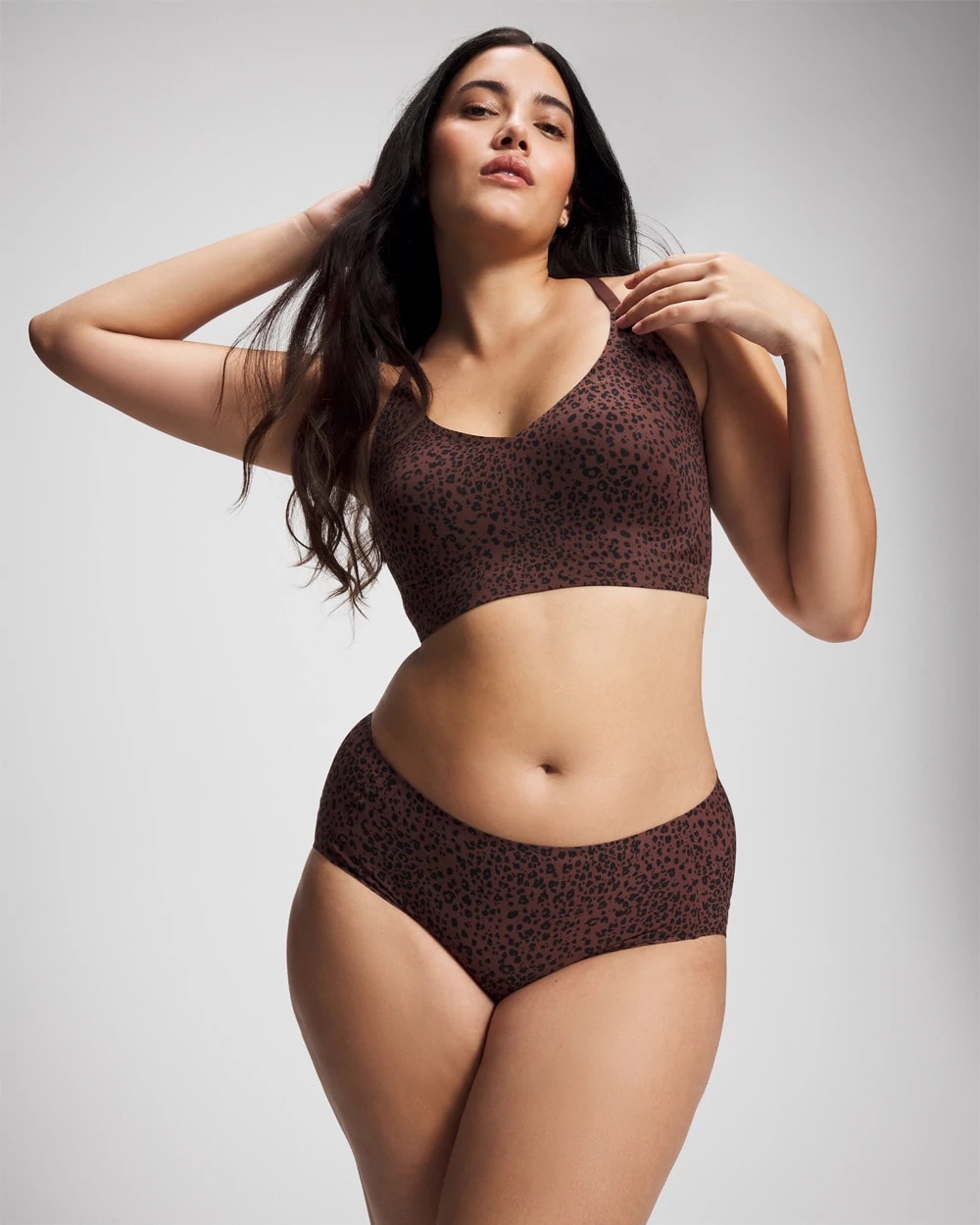 Racerback Bralette with Lace Back - HOT SPOT MOCHA MINI | Soma Women