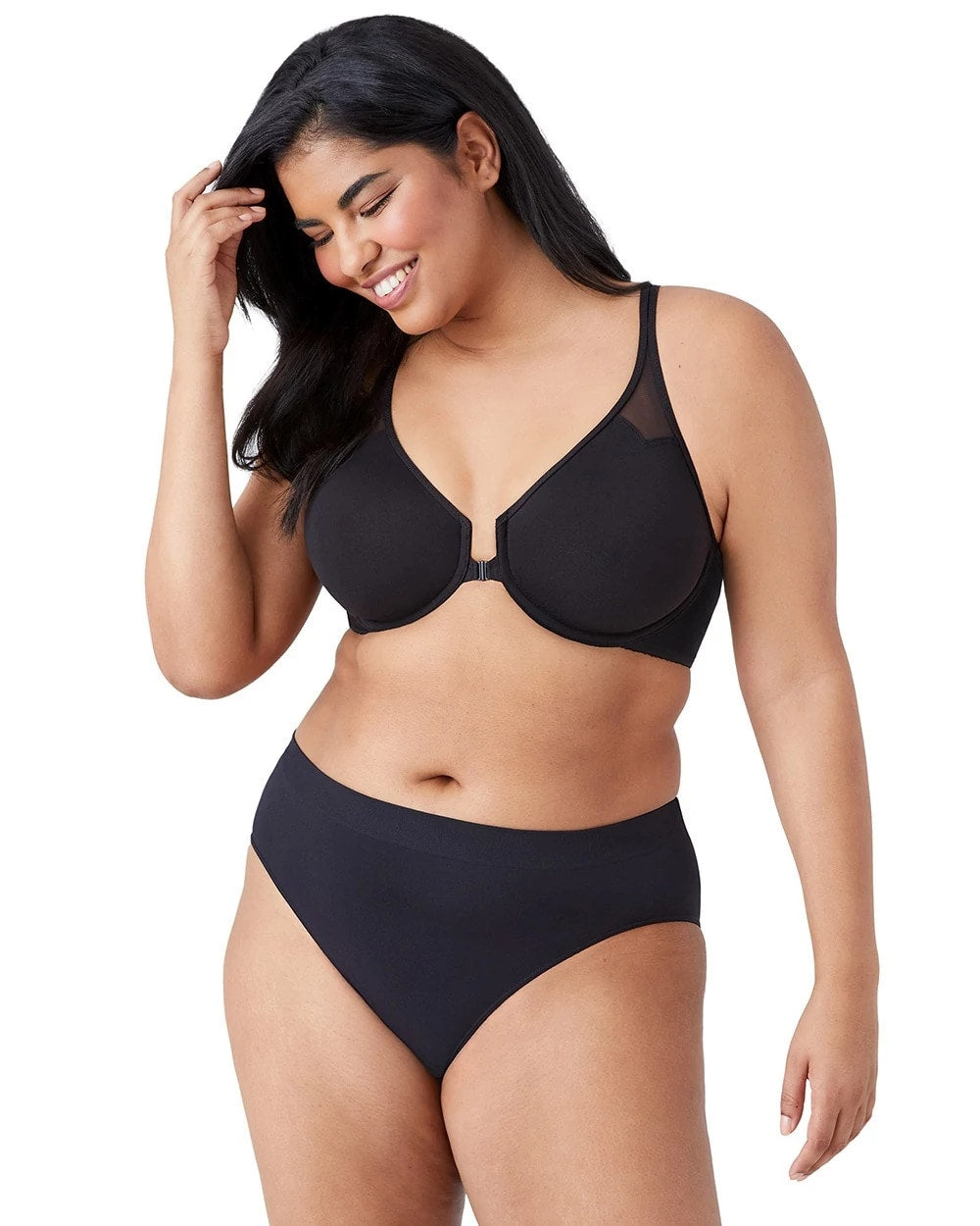 T-Back Front Close Underwire Bra - BLACK | Soma Women