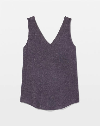 V-Neck Pajama Tank - GRAY INK/PEARLED IVORY | Soma Women