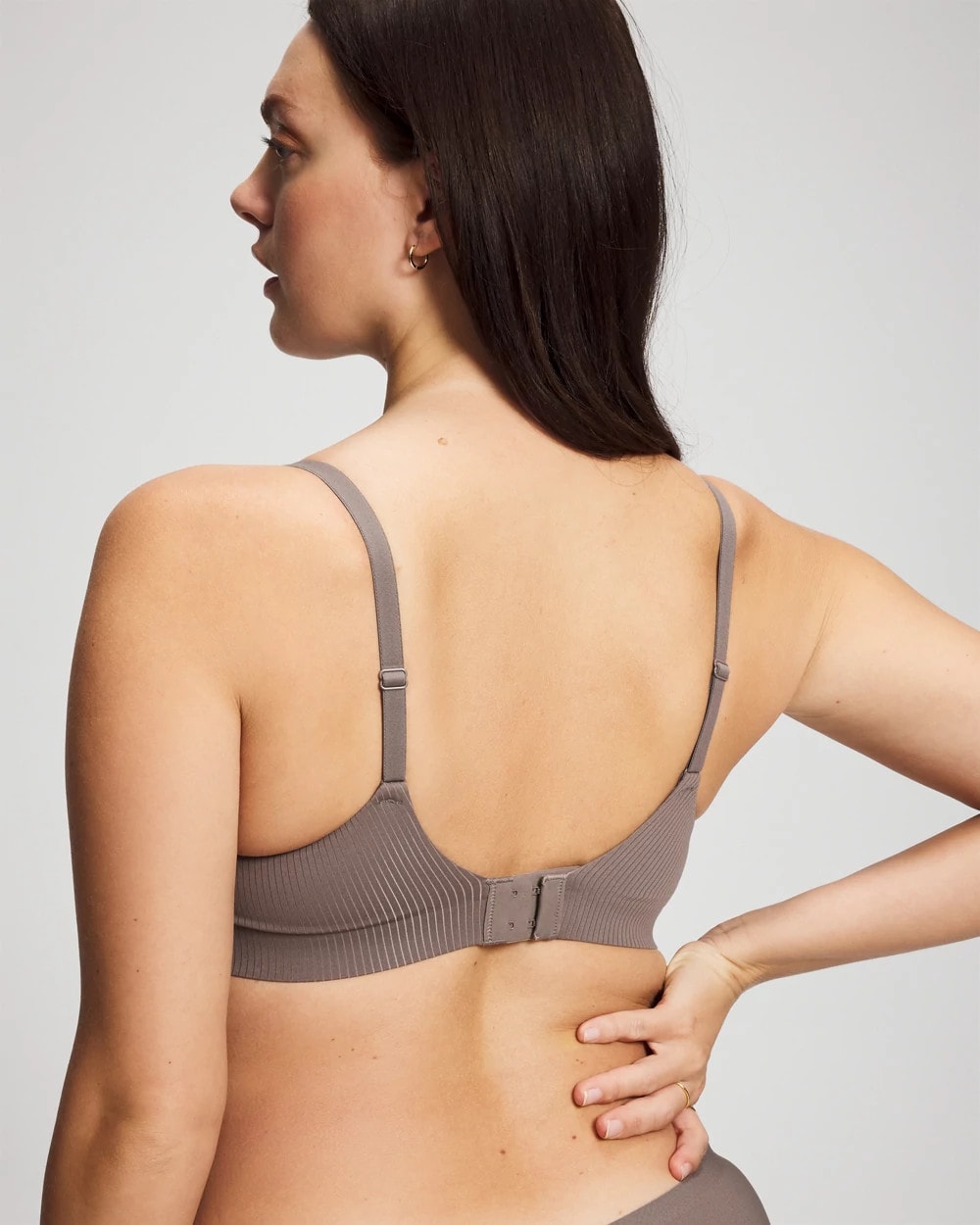 Rib Wireless Bra - DARK TAUPE | Soma Women