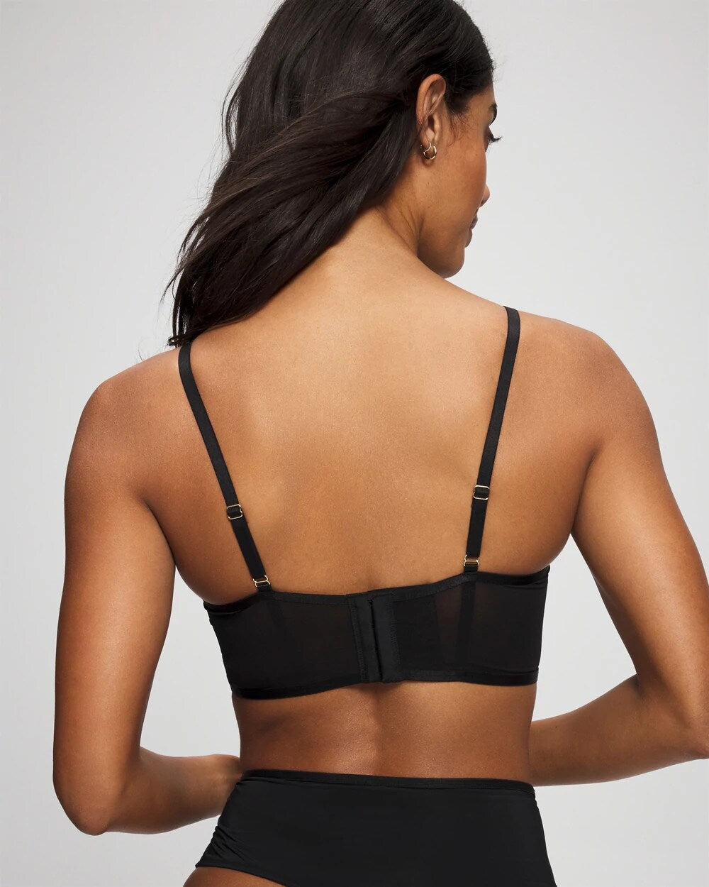Tattoo Lace Embroidered High Neck Bralette - BLACK W/ SANDALWOOD | Soma Women