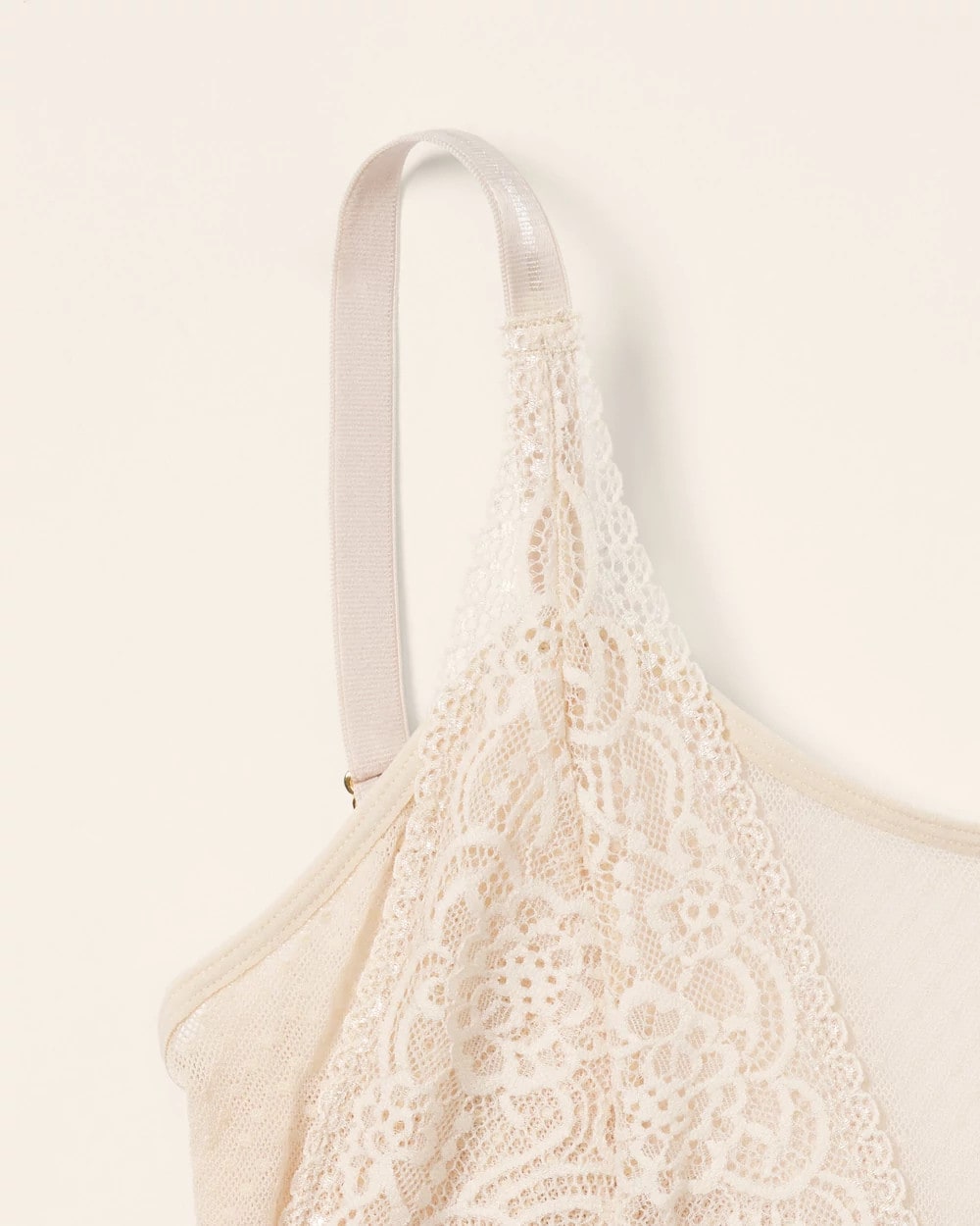 Wireless Pocketed Cupless Lace Bralette - IVORY | Soma Women